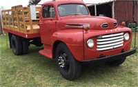 1950 Ford F7 flat bed farm truck, with title