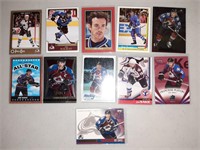 Lot of 11 Joe Sakic cards