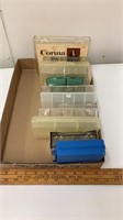 Lot of clear tackle organizers