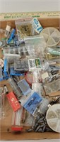 Huge assortment of lead and hooks of various