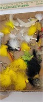 Flat of fuzzy and fly style jigs