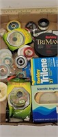 Lot of fly and polymer fishing lines