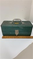 14.5” Vintage- Walton-metal tackle box-