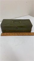Climax-vintage metal tackle or tool box-made in