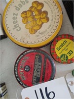 Vintage round tins