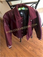 Maroon letter jacket large