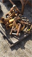 pallet of hitches (5) and pins