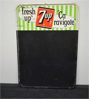 7 UP MENU BOARD  28" X 19"