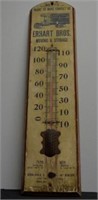 ERHART BROS. WOOD THERMOMETER