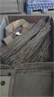 pallet of steel rods for forming barrel of pins