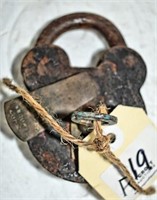 Padlock and key  " Improved secure lock "