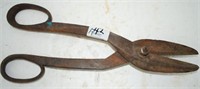 Large set hand forged Tin Snips