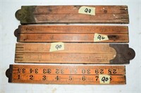 4 Folding rulers all in Inchs 2 rayborn & Sybren H