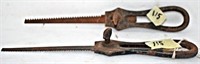 2 Small pad saws  one is named  pat 1887