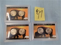 (3) 2005 D/P Westward Ser. UNC Buffalo Nickel Sets