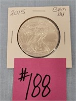 2015 American Eagle Silver Dollar - GEM BU