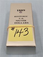 (2) 1889o Morgan Silver Dollars, VF-20