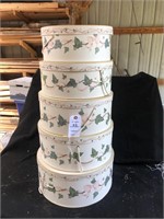 5 Old Hat Boxes