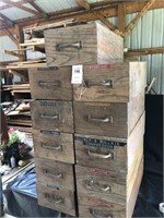 11 10"x211/2"x6" Oak Drawers Doved Tailed