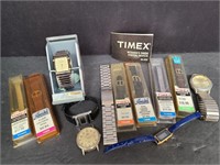 Lot Of New Watch Straps & Used Watches