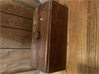 Wood box with lid