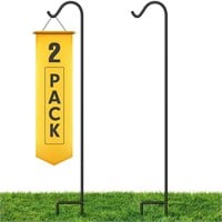 2 Pack | Shepherd Hook 92" | Black
