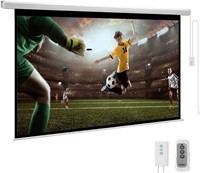 100" Motorized 16:9 Projection Screen | White
