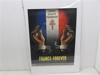 WWII French propaganda poster – “France Forever”