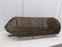 Vintage Thai style bamboo fishing trap. Basket
