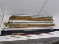 (3) Vintage bamboo fly rods – Jay Harvey Montague