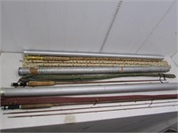 (3) Vintage bamboo fly rods – South Bend 2pc. 7’