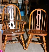 Oak Dining Set, Table, 6 Chairs, China Cabinet