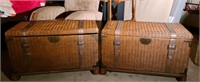 2 Wicker Blanket Trunks