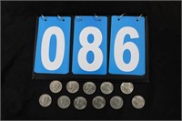 11 KENNEDY HALF DOLLARS 1776-1976