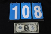 US LARGE BILL SILVER CERTIFICATE SERIES 1923 BLUE