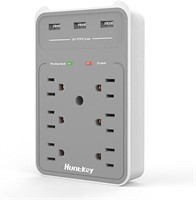 BRAND NEW - Huntkey 6 AC Outlets Surge Protector