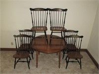 Table w/6 Windsor Chairs