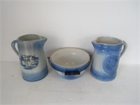 Blue White Salt Glaze Pottery
