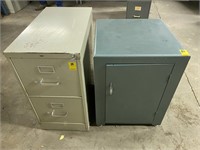 (2) Metal Cabinets