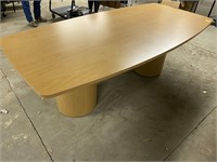 8' x 4' Oval Sided Table w/ Pedestal Legs