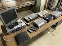 Table Lot of Assorted Electronics