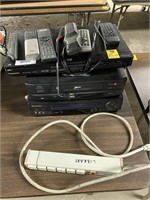 DVD & VHS Players w/ Assorted Remotes