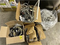 (4) Boxes of Assorted Cables