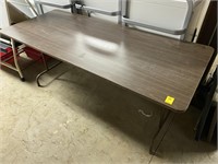 72" x 30" Wooden Folding Table