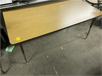 60" x 30" Wooden Adjustable Table