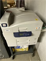 Xerox Phaser 7400 Printer on a Rolling Cart