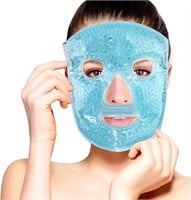 Hot and Cold Therapy Gel Bead Full Facial Mask