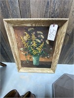 Old Oil Painting in Wood Frame
