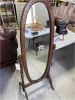 Cheval Oval Full Length Floor Mirror