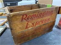 Wood Box Stamped "Remington Express"